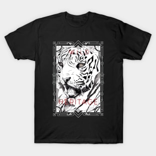 Tiger Animal Wild Nature Illustration Line Epic Illustration Line Art T-Shirt